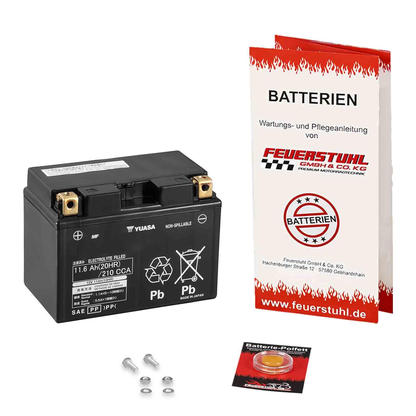 Batterie für Honda NC 750 X, 2021-2024 (RH09) YUASA, wartungsfrei, einbaufertig (inkl. 7,50€ Pfand) Erstausrüsterqualität von Feuerstuhl GmbH & Co. KG