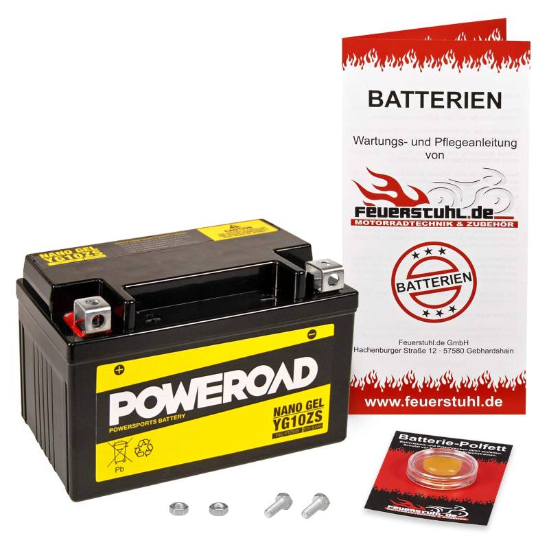 Gel-Batterie CB 650 F, 2014-2016 (RC75) wartungsfrei, einbaufertig, startklar, inkl. 7,50€ Pfand von Feuerstuhl.de GmbH