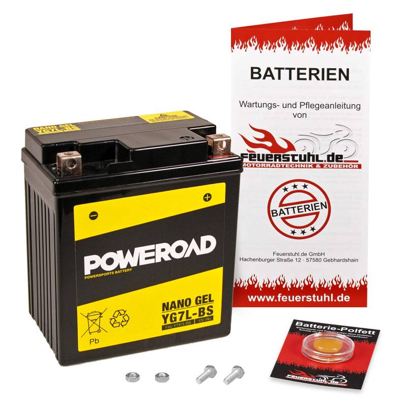 Gel-Batterie CBF 125 (JC40) wartungsfrei, einbaufertig, startklar, inkl. 7,50€ Pfand von Feuerstuhl.de GmbH