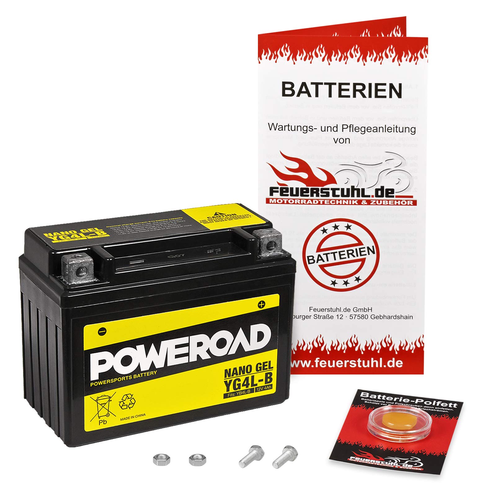 Gel-Batterie TS 50 XK, 1991-1997 (SA11C) wartungsfrei, einbaufertig, startklar, inkl. 7,50€ Pfand von Feuerstuhl.de GmbH