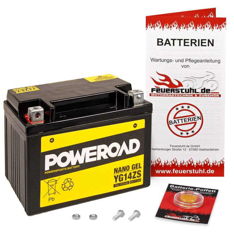 Gel-Batterie VT 1300 CX (SC61) wartungsfrei, einbaufertig, startklar, inkl. 7,50€ Pfand von Feuerstuhl.de GmbH