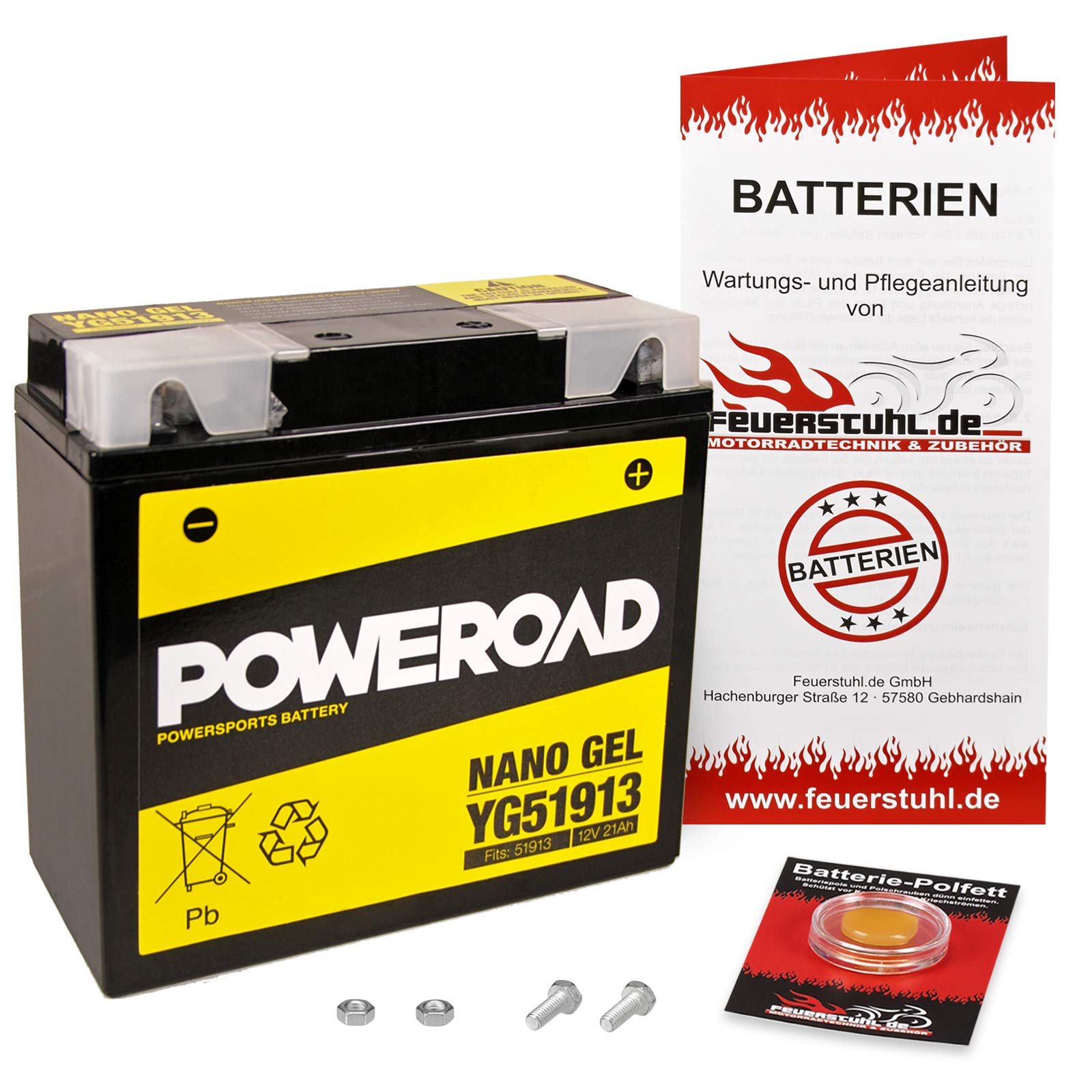 Gel-Batterie für BMW K 1100 RS, wartungsfrei, einbaufertig, startklar, inkl. 7,50€ Pfand von Feuerstuhl.de GmbH