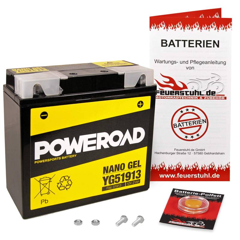 Gel-Batterie für BMW K 1200 LT, wartungsfrei, einbaufertig, startklar, inkl. 7,50€ Pfand von Feuerstuhl.de GmbH