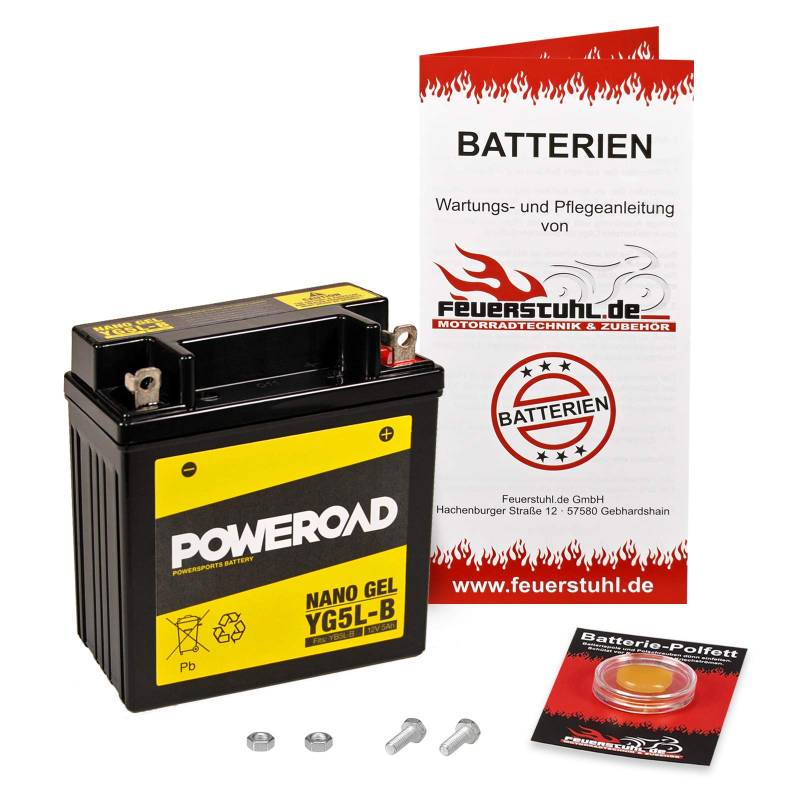 Gel-Batterie für Suzuki DR 650 RS, 1990-1991 (SP42B) wartungsfrei, einbaufertig, startklar, inkl. 7,50€ Pfand von Feuerstuhl.de GmbH