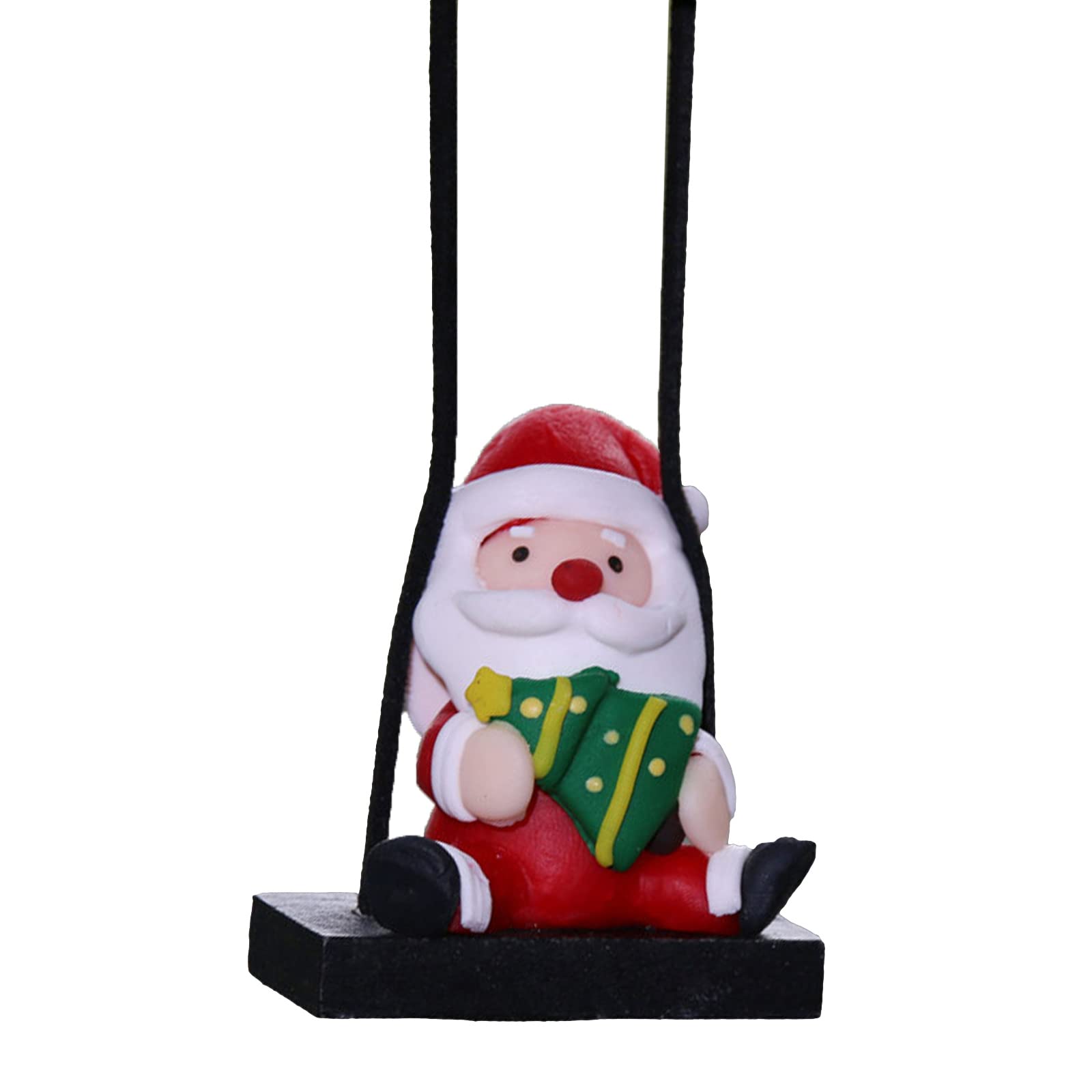 Fhkpsqkcn Drop Ornament Indoor Weihnachtsbaum Santa Hängende Dekoration Spielzeug Geschenk Auto Auto Rückspiegel Innen von Fhkpsqkcn