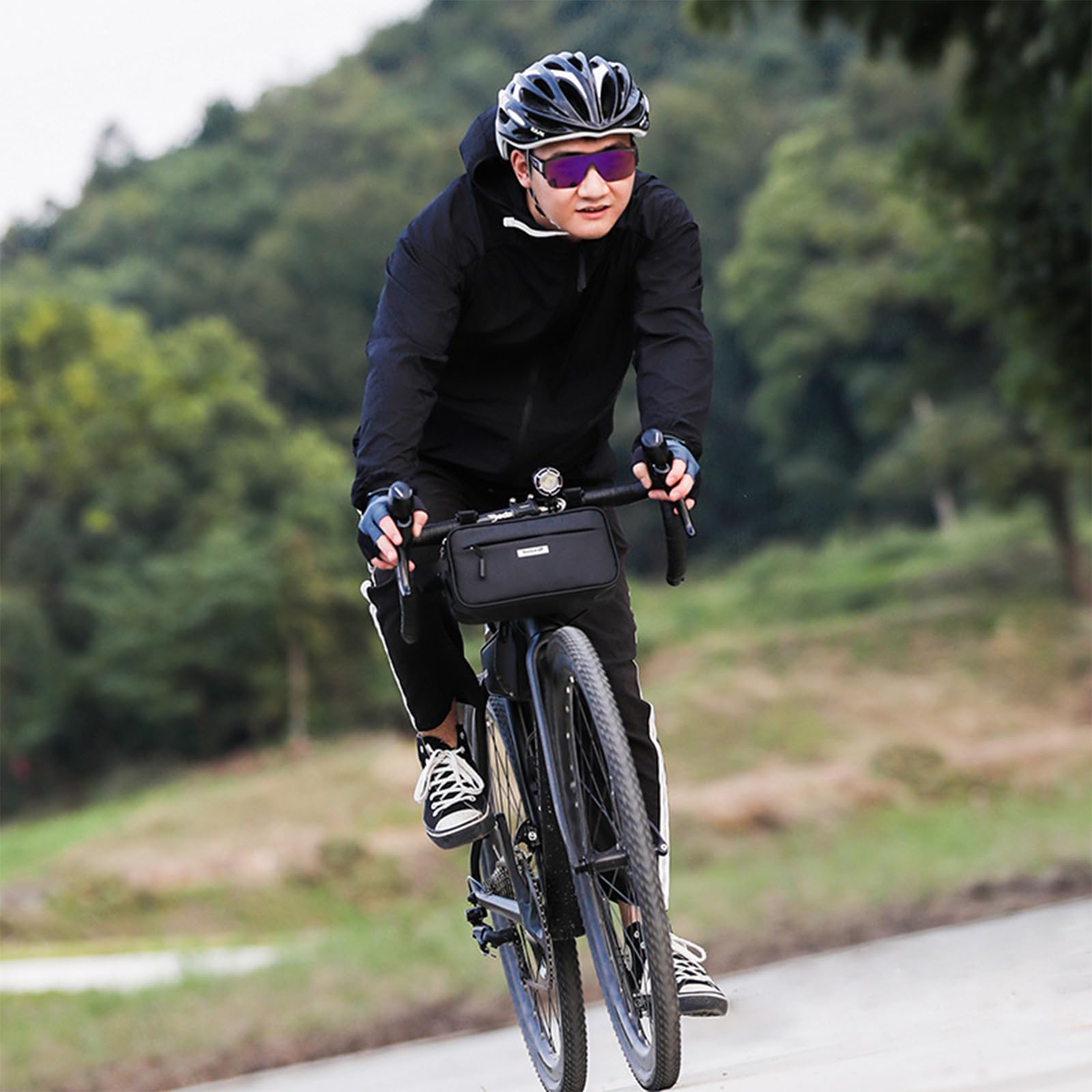 Fhkpsqkcn Haltbarkeit Wasserfestes Fahrradbeutel Wetterfestes Fahrrad Lenkerbeutel Für Stadt Und Freizeitradfahrer von Fhkpsqkcn