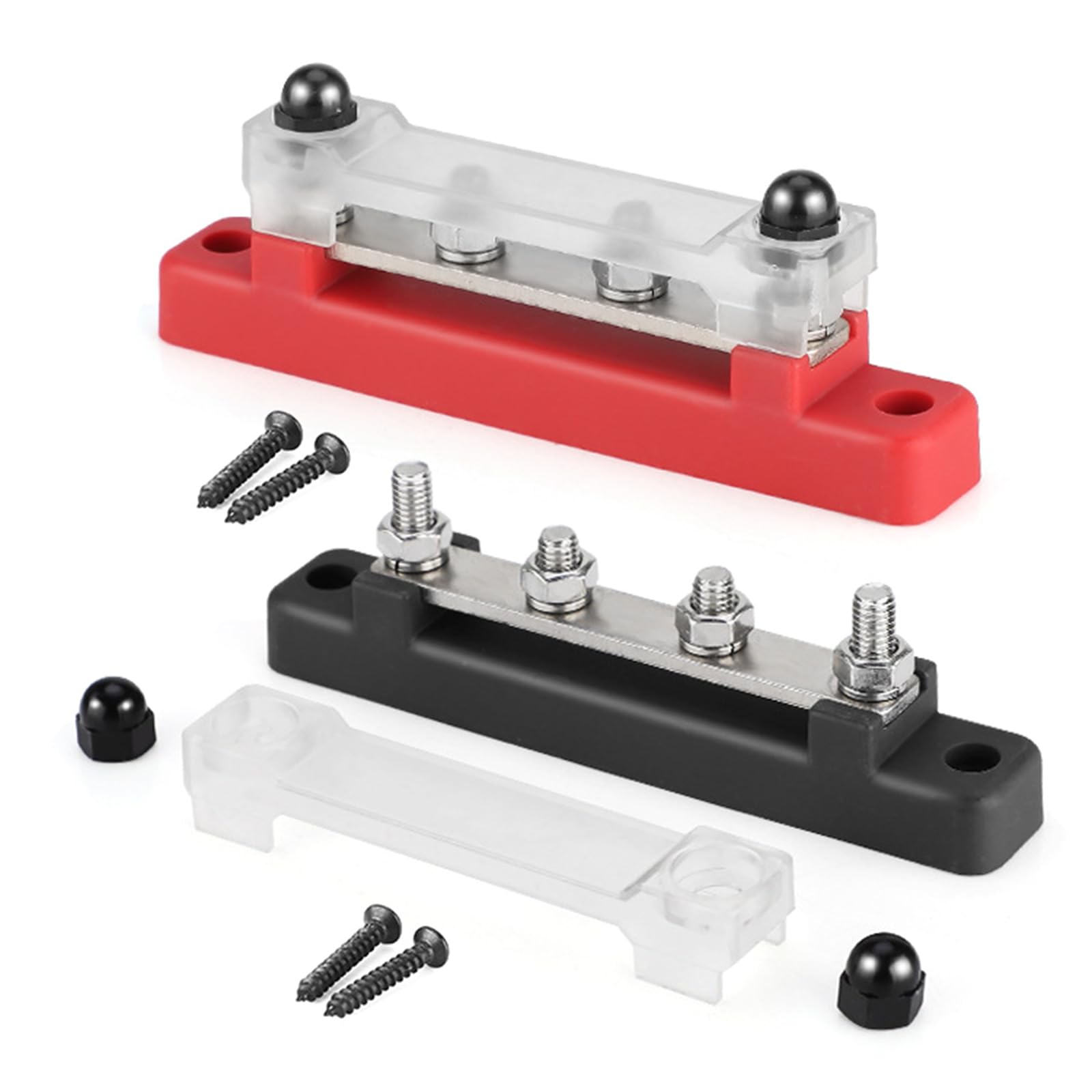 Fhkpsqkcn Robuste 150-A-Klemmen, Stromverteilerblock, Klemmenbox (1/4 Zoll), Klemmen, Bolzen, Module, Designs, 48 V von Fhkpsqkcn