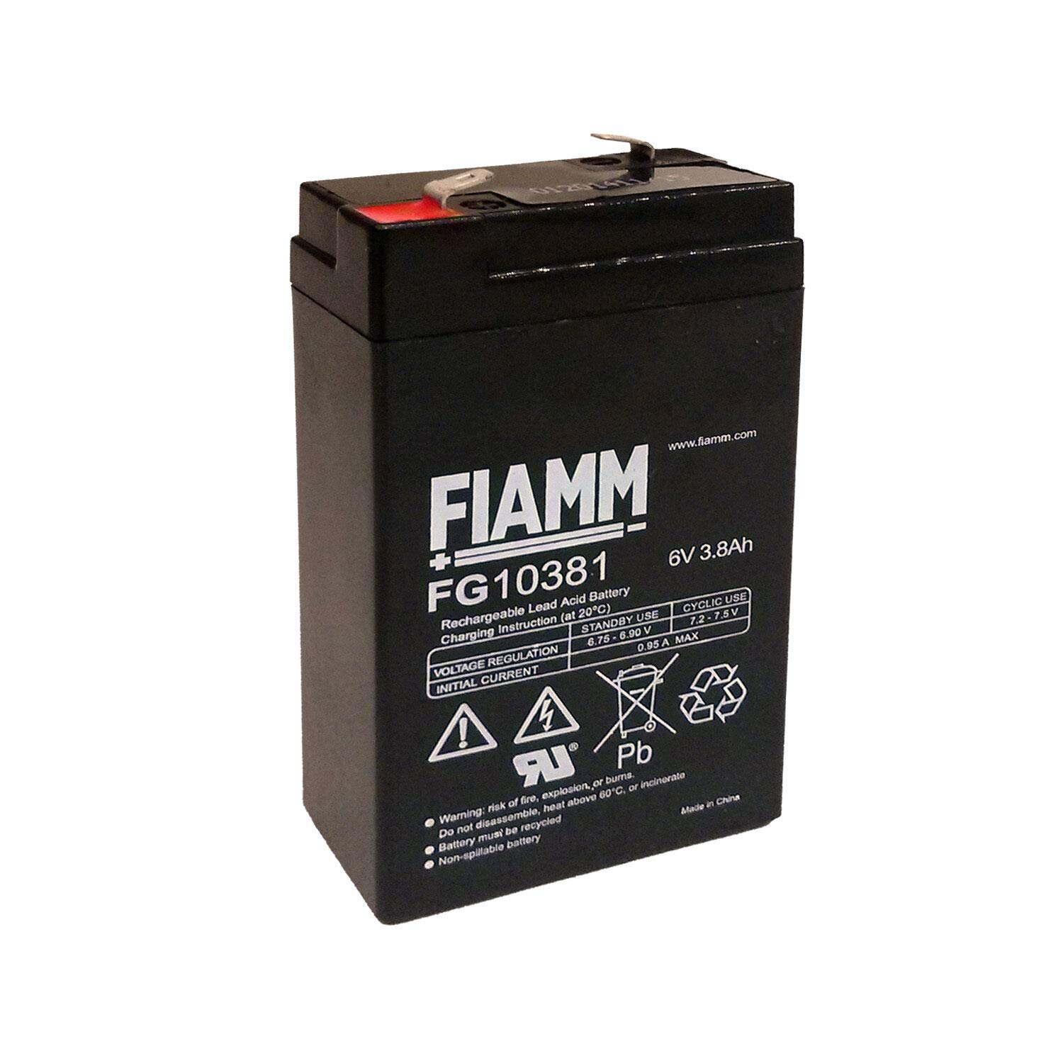 Bleiakku 6V 3,8Ah FIAMM FG10381 von Fiamm