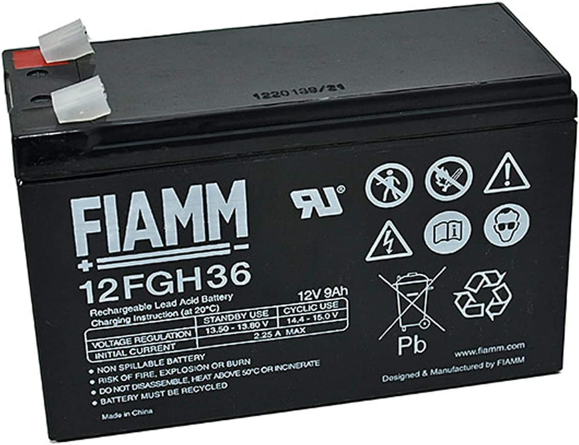 FIAMM IC-12FGH36 Bleiakku 12V 9Ah (Faston 6,3mm) von Fiamm