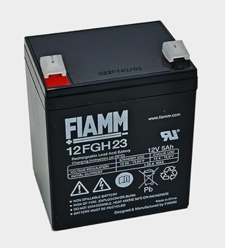 Fiamm 12FGH23 12V 5Ah Blei-Vlies Akku/Blei Akku FGH20502 von Fiamm