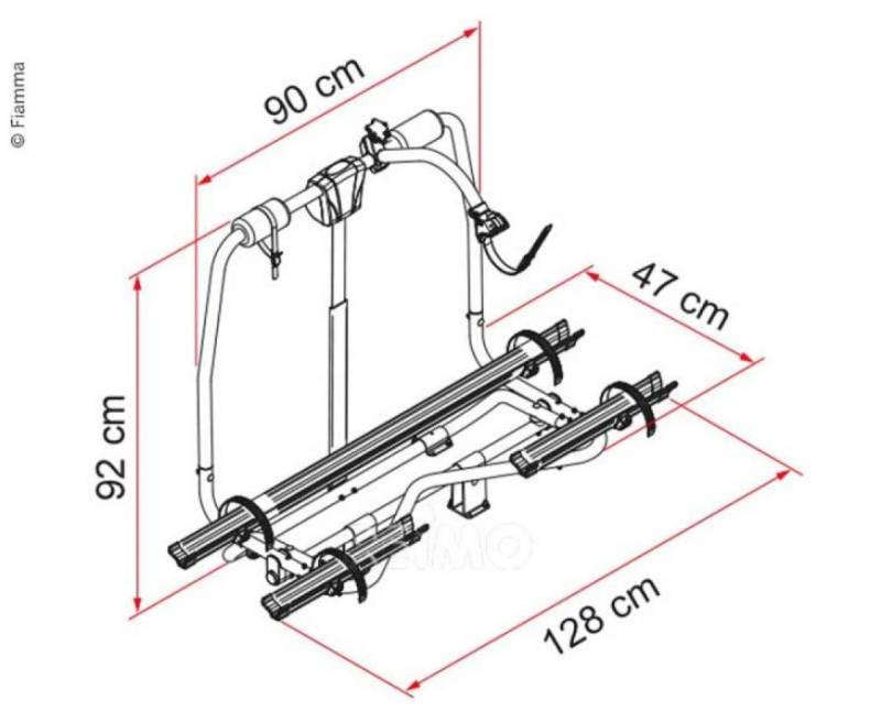 Fiamma Caravan Fahrradträger Comfort für 2 Räder (9329440646) von Fiamma