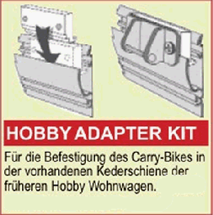 Fiamma Carry Bike Befestigungskit oben Caravan Hobby 98656-423 von Fiamma