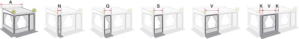 Fiamma Privacy Room F45 Frontwand-Erweiterung Van, 40cm von Fiamma