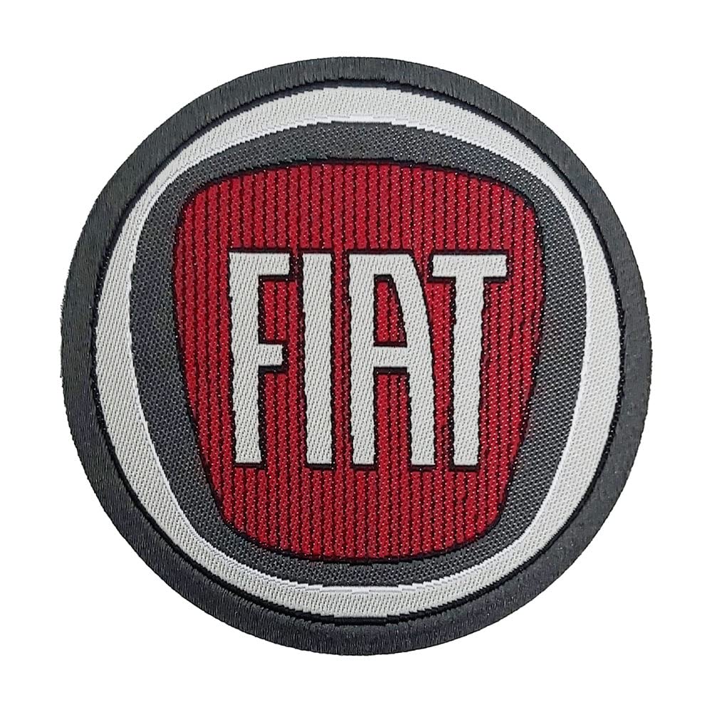 Fiat 21215 Offizieller Patch Logo 60 mm, rot von Fiat