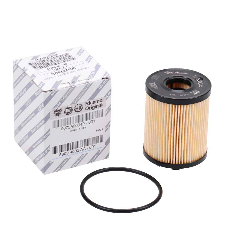 Fiat Original Ölfilter für Lancia 1,3 1,4 T-Jet - D1=66 D2=28 H=82 mm - Papierteil - Auto - Ölfilter von Fiat