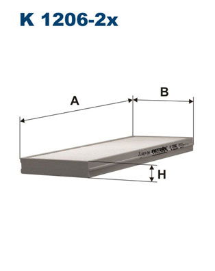 Filter, Innenraumluft Filtron K 1206-2x von Filtron