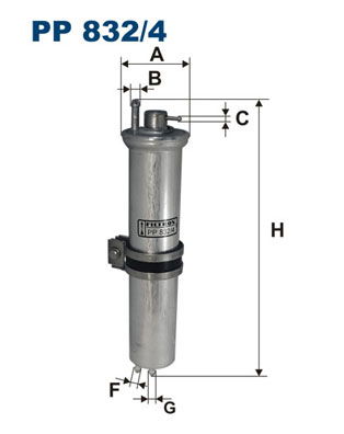 Kraftstofffilter Filtron PP 832/4 von Filtron