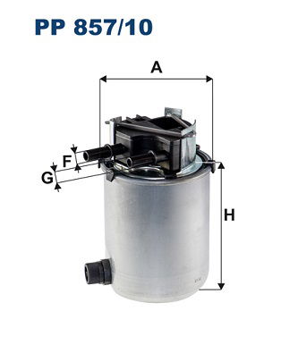 Kraftstofffilter Filtron PP 857/10 von Filtron