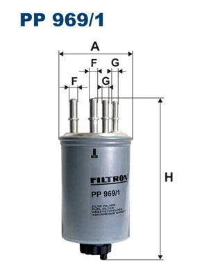 Kraftstofffilter Filtron PP 969/1 von Filtron