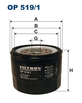 Ölfilter Filtron OP 519/1 von Filtron