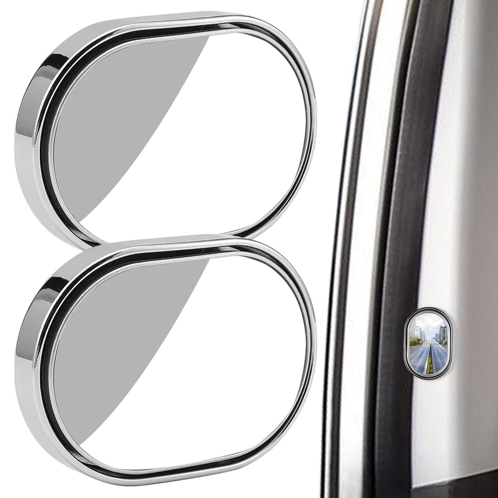 Car Blindspot Glass, Car Observe Convex Side Glass, Rear View Car Glass, Wide Angle Glass, Auxiliary Rearview Car Accessories, Easy To Use, Portable for Car Accessories von Filvczt