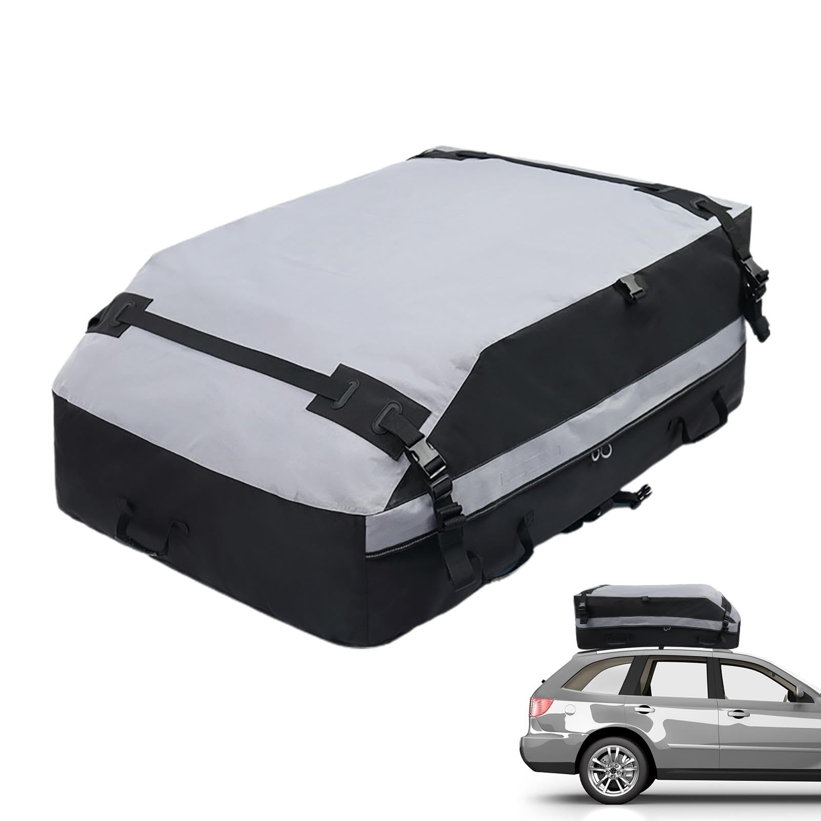 Car Roof Cargo Carrier, Safe Roof Cargo Carrier, Rooftop Storage Carrier, Waterproof Rooftop Cargo Carrier, Carrier Roof Bag, Easy to Use, Portable for Traveling, Cars, SUVs von Filvczt