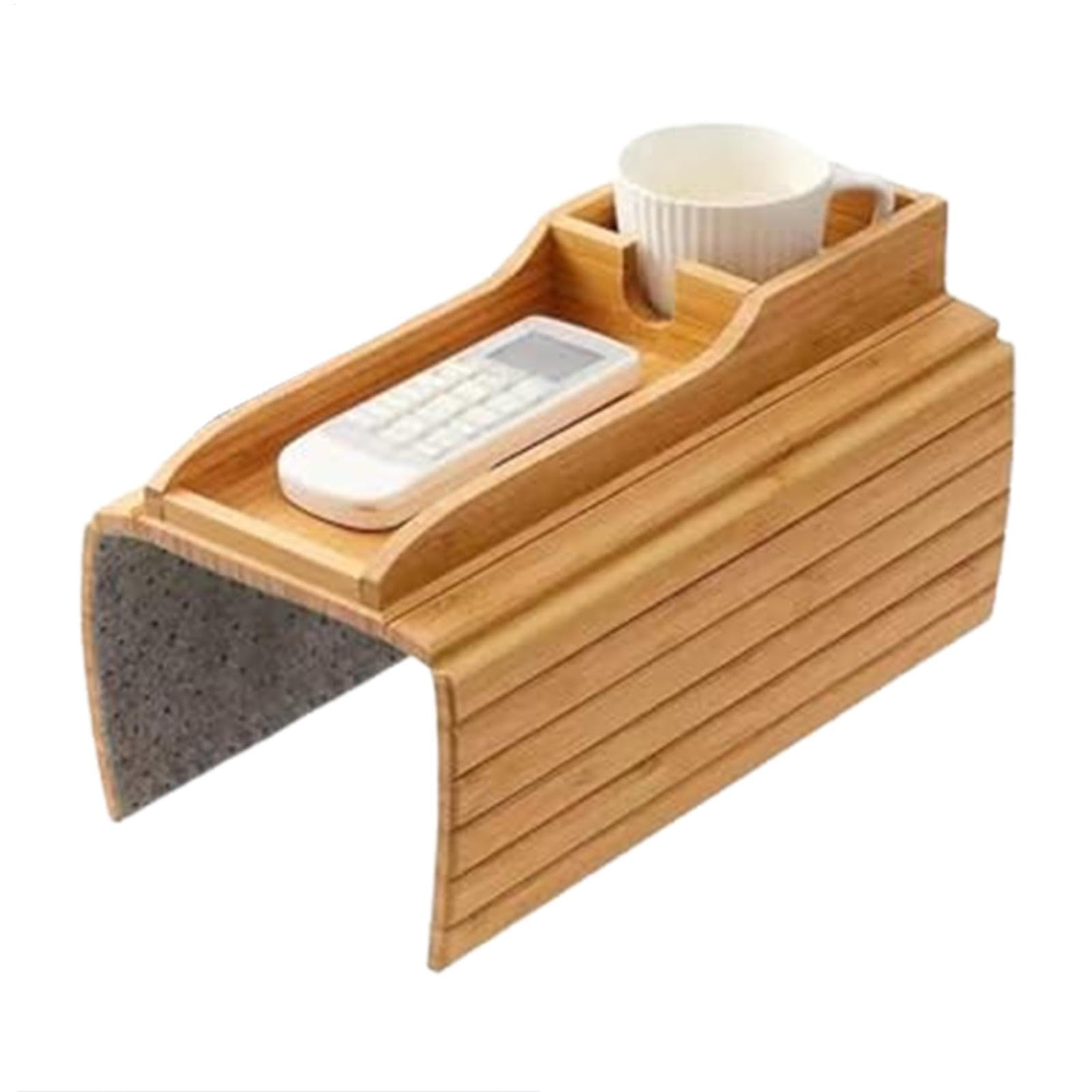 Cup Halter Tablett, Sofa Armlast Tisch, Couch Organizer Caddy, Mit Vielseitigem Sofa -Organizer, Faltbarem Und Platzsparendem Design, Für Getränke, Telefon, Fernbedienung, Snack von Filvczt