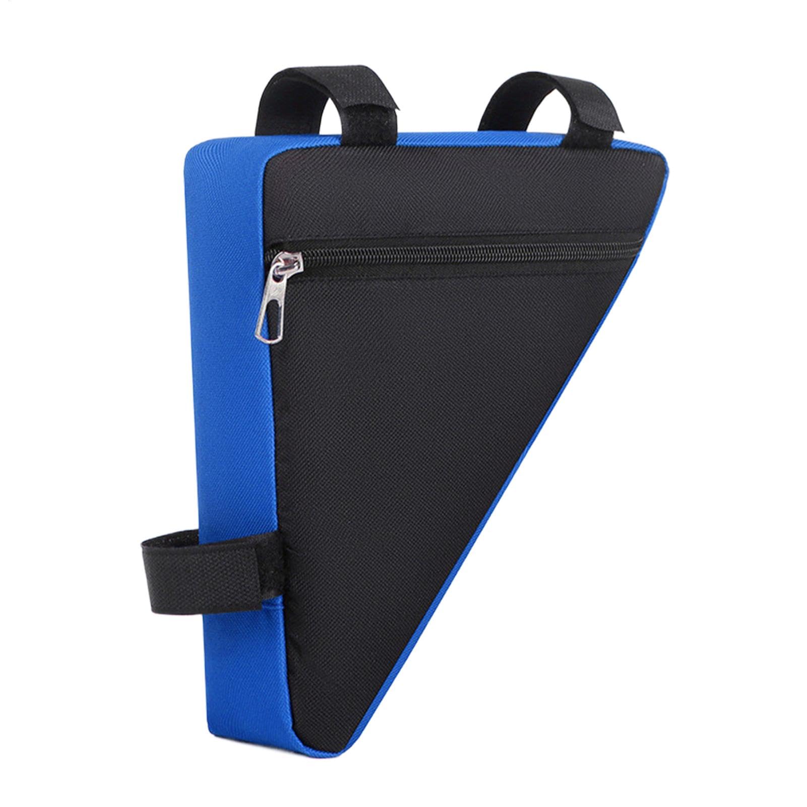 Filvczt Fahrradtasche Dreiecktasche Rahmenwerkzeugtasche Fahrräder Werkzeugtasche mit einfacher Installation Leichtes und kompaktes Design 22x19x6cm Schwarz/Blau zur Aufbewahrung von Kabelschlössern, von Filvczt