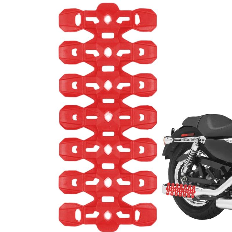 Motorrad Hitzeschild Hitzeschild Rohrschutz Hitzebeständiger Auspuffschild Schalldämpfer Motorrad Auspuff Schalldämpfer Rohr Hitzeschild Wärmedämmung Abdeckung Einfach zu bedienen Tragbar für Off Road von Filvczt