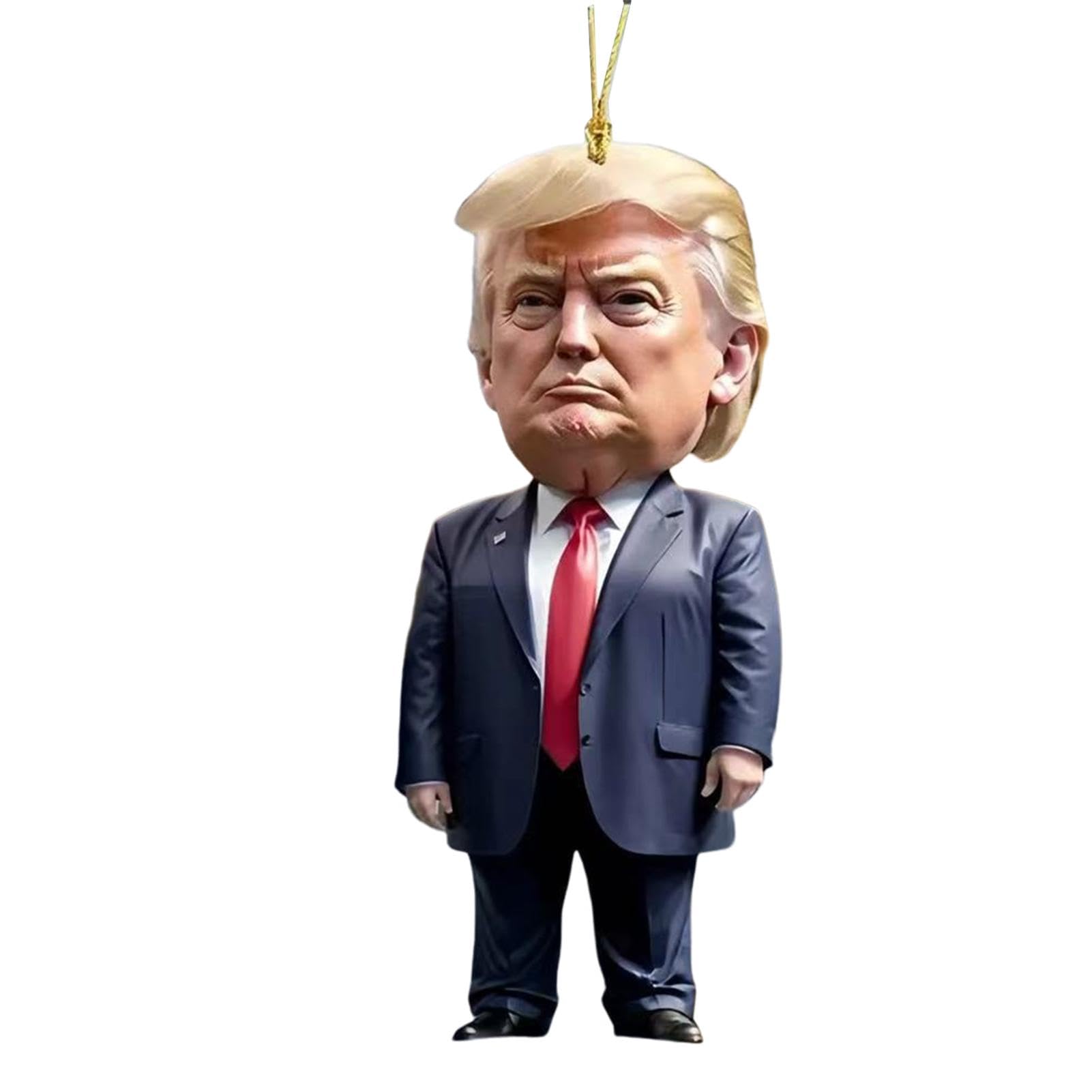 President Rearview Decoration, Auto Rear View Ornament, President Car Rear View Pendant, 2D Acrylic Automotive Hangable Ornament, Car Hangable Ornament, Easy To Use, Portable for Cars von Filvczt