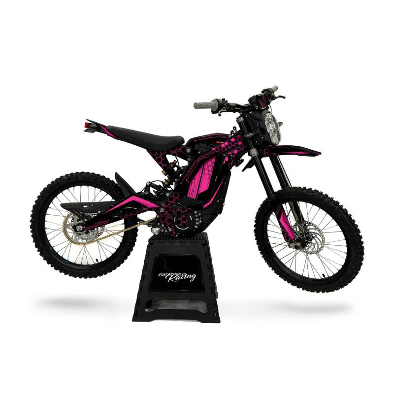 Decor Kit kompatibel mit Sur-Ron Light Bee X & S ab 2018 Premium Design Set selbstklebend wetterfest Aufkleber für Elektromotorrad MRX001 (Futuristic Neon Pink, Matte Oberfläche) von Finest Folia