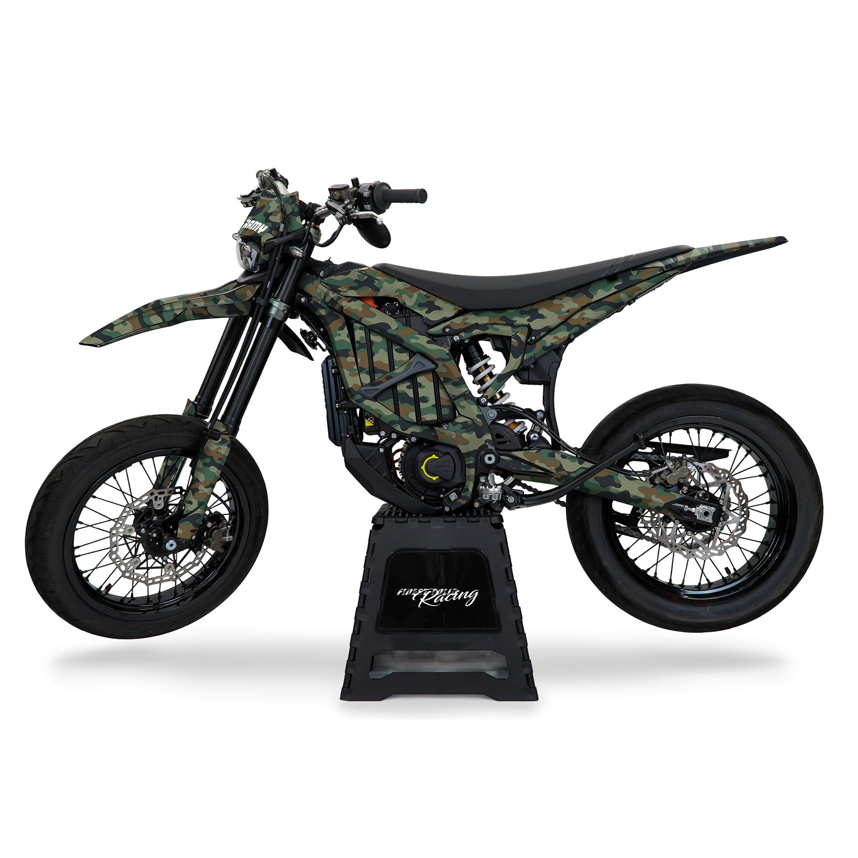 Decor Kit kompatibel mit Sur-Ron Ultra Bee ab 2023 Premium Design Set selbstklebend wetterfest Aufkleber für Elektromotorrad E-Army MRX002 (Hologramm Oberfläche) von Finest Folia