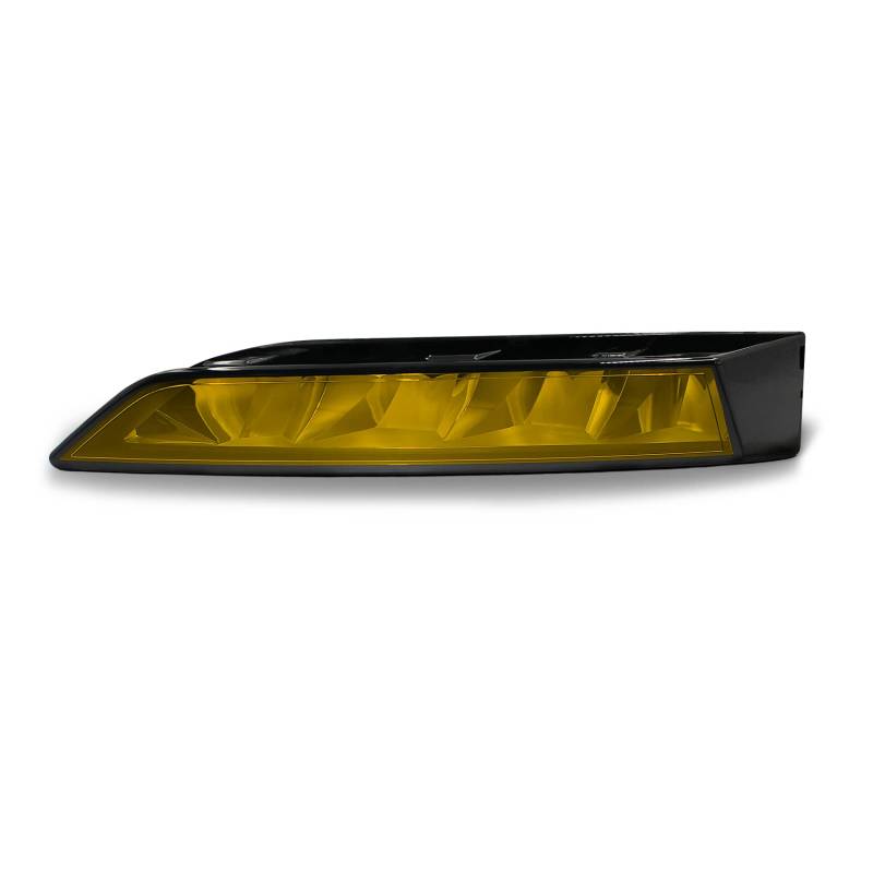 Folien Set Nebelscheinwerfer Tagfahrleuchten Tönungsfolie Aufkleber Passgenau Zugeschnitten Auto Kfz Zubehör Selbstklebend C072 (DTM Yellow) von Finest Folia