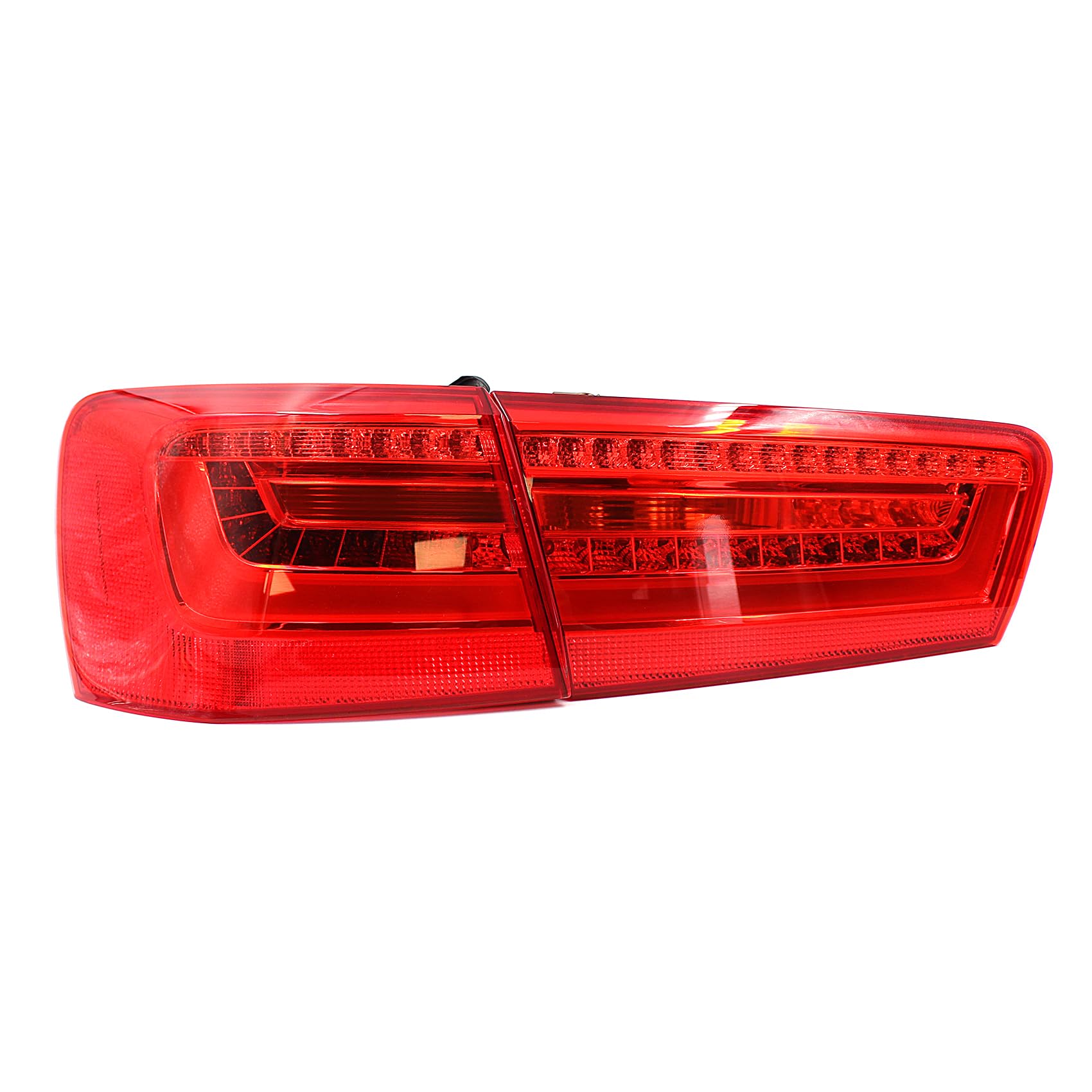 Rückleuchten Folie Set Aufkleber Tönungsfolie Heckleuchten Passgenau zugeschnitten für LED Rückleuchte Selbstklebend Kfz Auto Zubehör C062 (Red) von Finest Folia