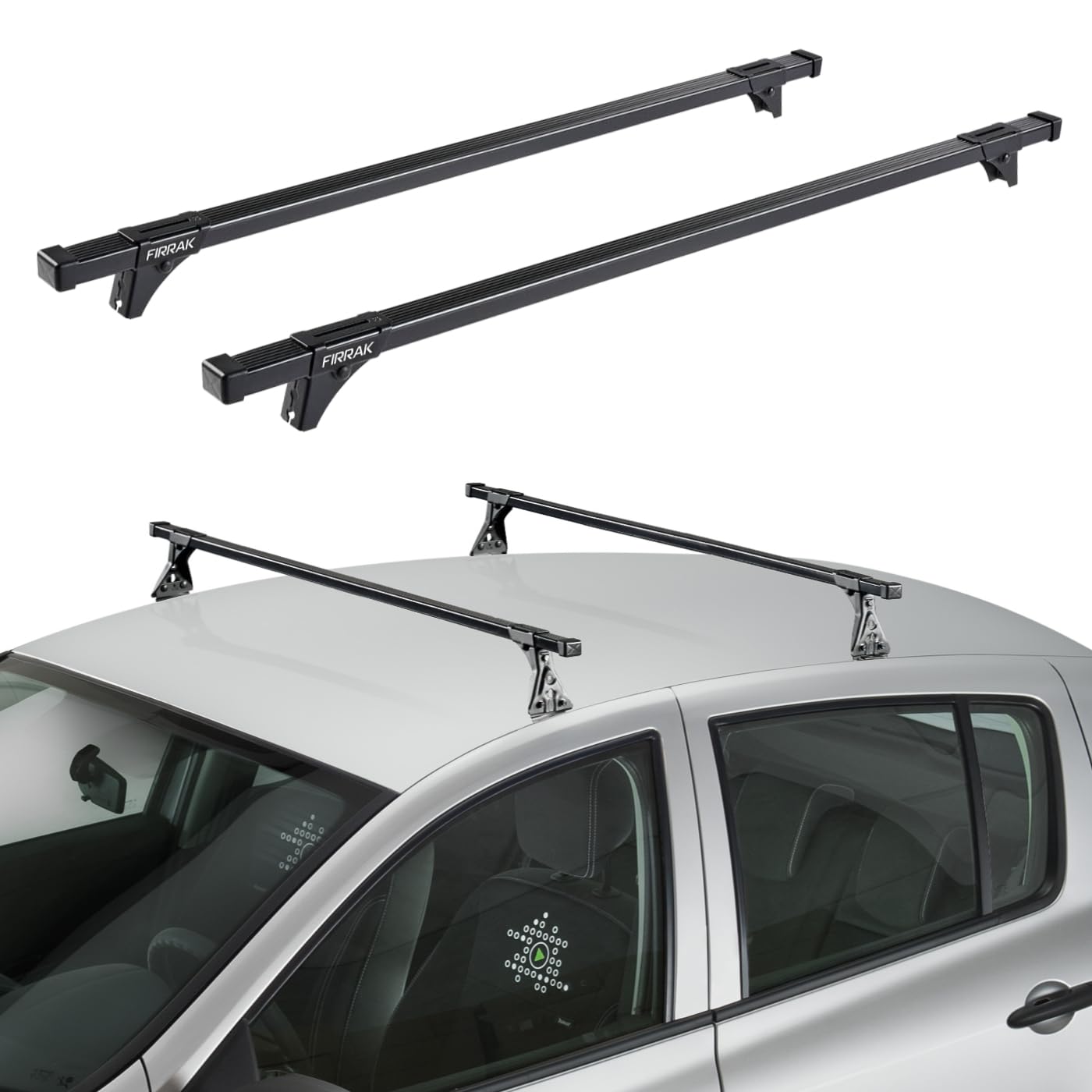 Firrak Fahrzeugspezifischer Stahl Dachträger für Ford Galaxy 2 II MK2 MPV 2007-2010 von Firrak