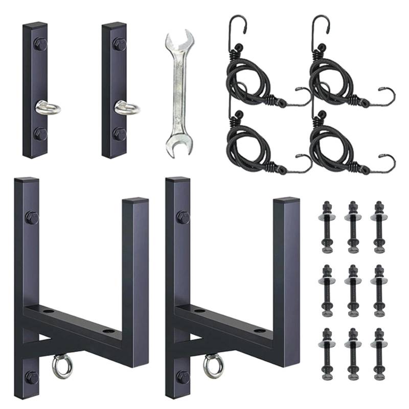 Anhänger-Dachleiter, 300-Pfund-Leiter, Hochleistungs-Racksystem, Anhänger-Rack-Halter, seitlich montierte Leiter, verstellbares Stahlgestell, Leiter-Rack, Anhänger-Anhänger, Hochleistungs-Montageleite von Fisssure