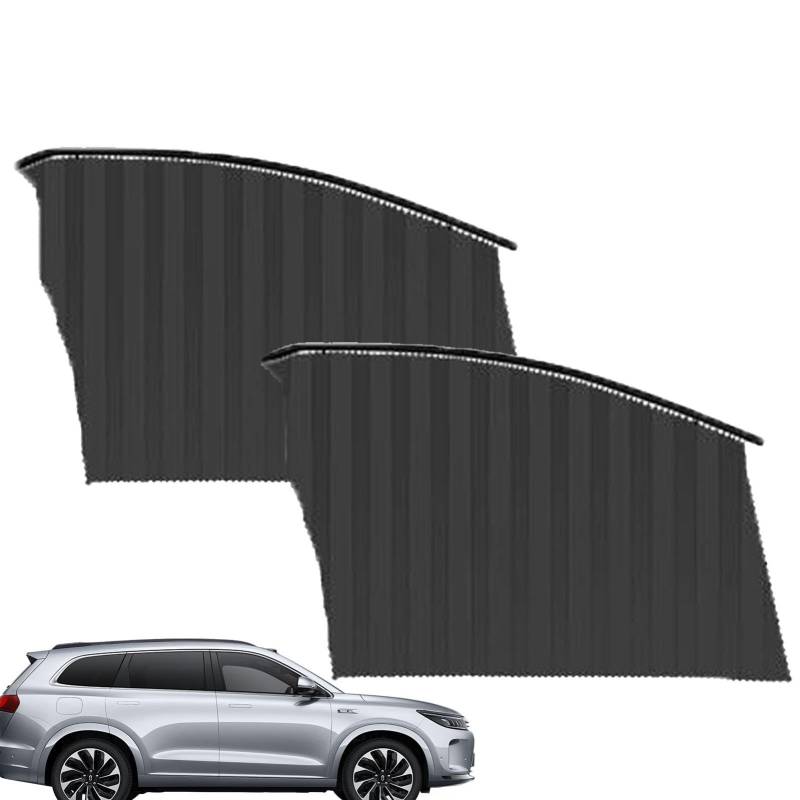 Fisssure Magnetische Autofensterrollos - Magnetische Vorhänge Jalousien für Auto Sonnenschutz - Sichtschutz Auto Jalousien zum Stillen für SUV, Rennen, Minivan, LKW von Fisssure