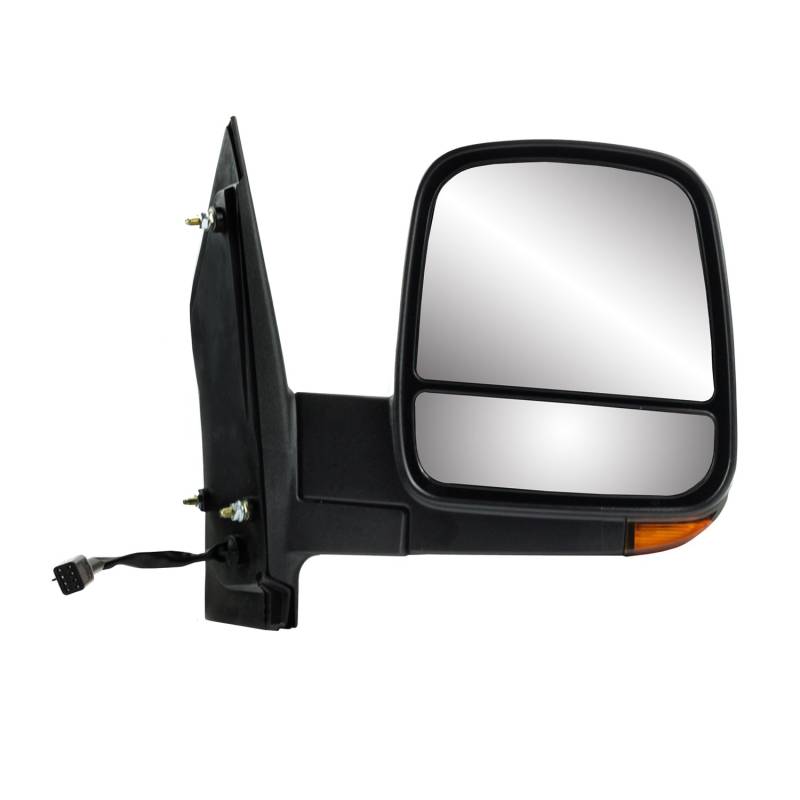 Fit System Beifahrerseitenspiegel für Chevrolet Express, GMC Savana, strukturiertes Schwarz, mit Blinker, Doppelobjektiv, klappbar, beheizte Leistung von Fit System