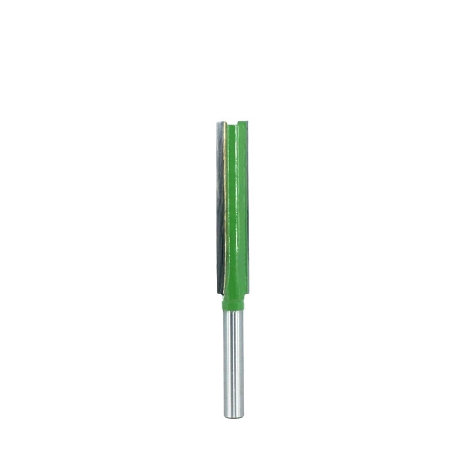 1 stück Router Bit 1/4 Schaftverlängerung Lange Gerade Trimmen CNC Bit Fräser for Holzkantenschneiden(Green 50.8mm) von Fitaulip