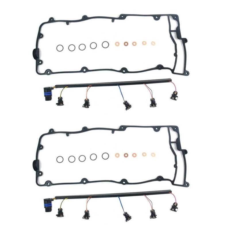 Fivetwofive 2X AMR6103 Einspritz Ventil Kabelbaum & Kipphebel Dichtung für 2 TD5 LVP000020 von Fivetwofive