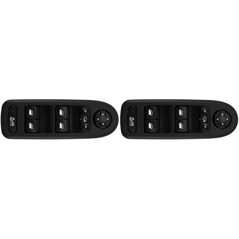 Fivetwofive 2X Automobile Electric Window Lift Switch für C5 408 508 Teilenummer: 98053458ZE 98054506ZD von Fivetwofive