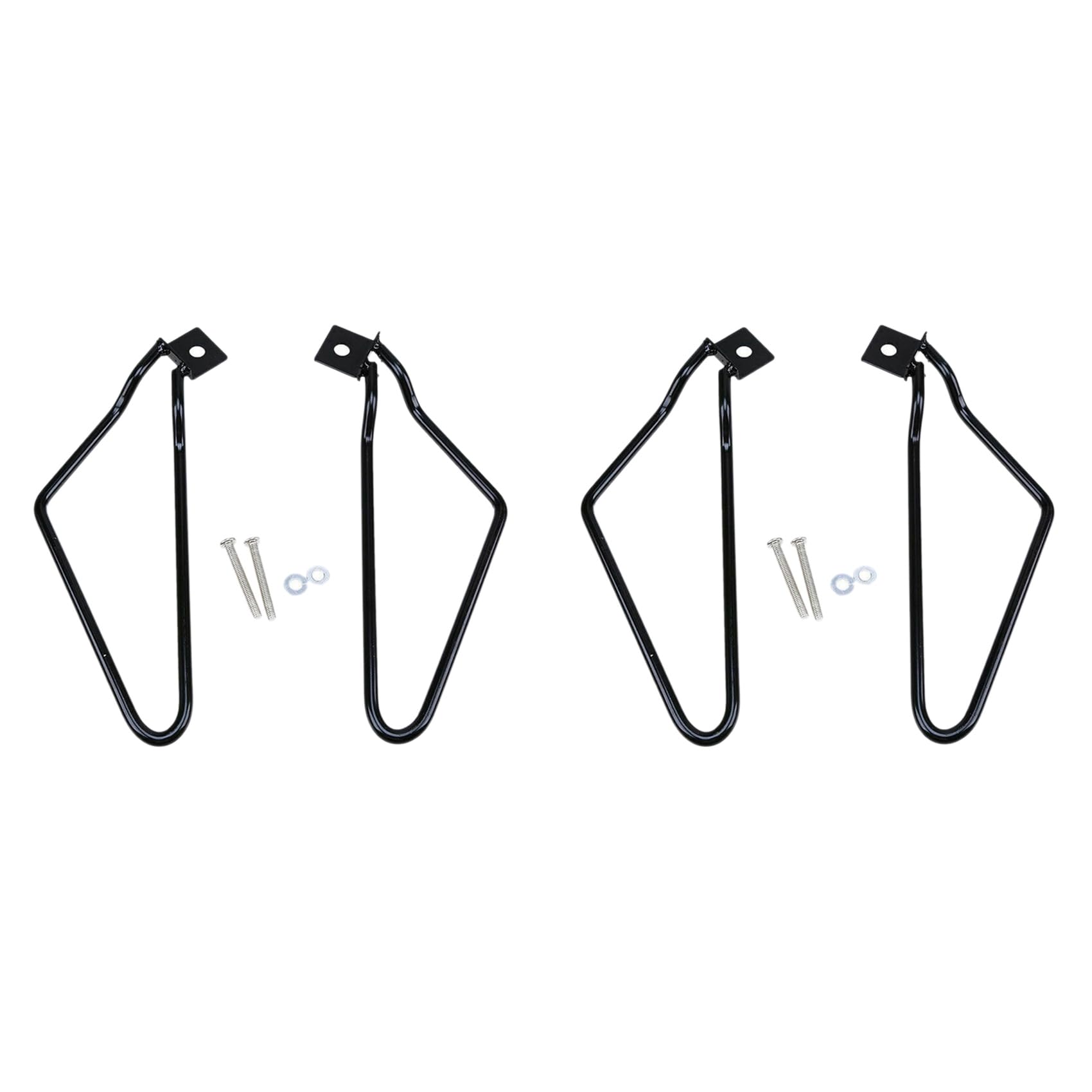 Fivetwofive 4Pcs Motorrad Schwarz Sattel Tasche Support Rod Halterung für XL 883 1200 Tasche Halterung von Fivetwofive