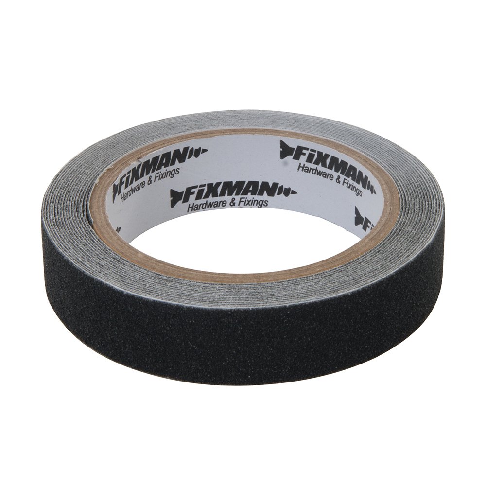 FIXMAN 190274 Rutschfestes Klebeband 24 mm x 5 m, schwarz von Fixman