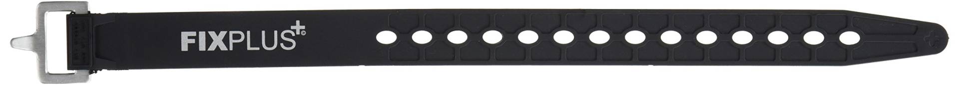 Fixplus-Strap 1er-Pack- Spannband zum Sichern, Befestigen, Bündeln und Festzurren, aus Spezialkunststoff mit Aluminiumschnalle aus dem Flugzeugbau, 1 x 35cm in schwarz von Fixplus