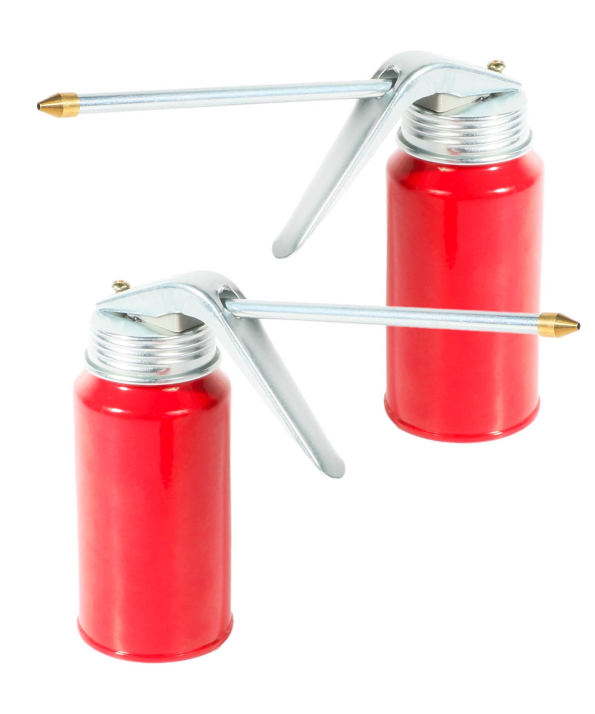 Flaconi 2PCS Metall Oilcan für Autos,Ölkanne,Ölkännchen,Ölkanne Werkstatt,Ölkanne Klein,Metallöler Mit Pumpe,Handpumpe Pressen öLkäNnchen,Ölspritzkanne,Ölspritzkanne,Geeignet für die Meisten Autos von Flaconi