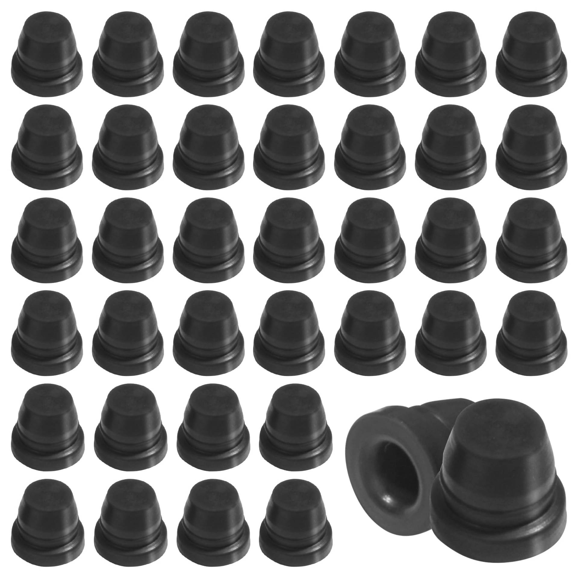 Flaconi 40PCS Motorcycle Screw Caps,Schmiernippel Schutzkappe,Gummikappen,Gummikappe,Schmiernippel,Gummi Endkappen,Geeignet für Staubstangenabdeckungen für Bremssättel von Automobilen und Motorrädern von Flaconi