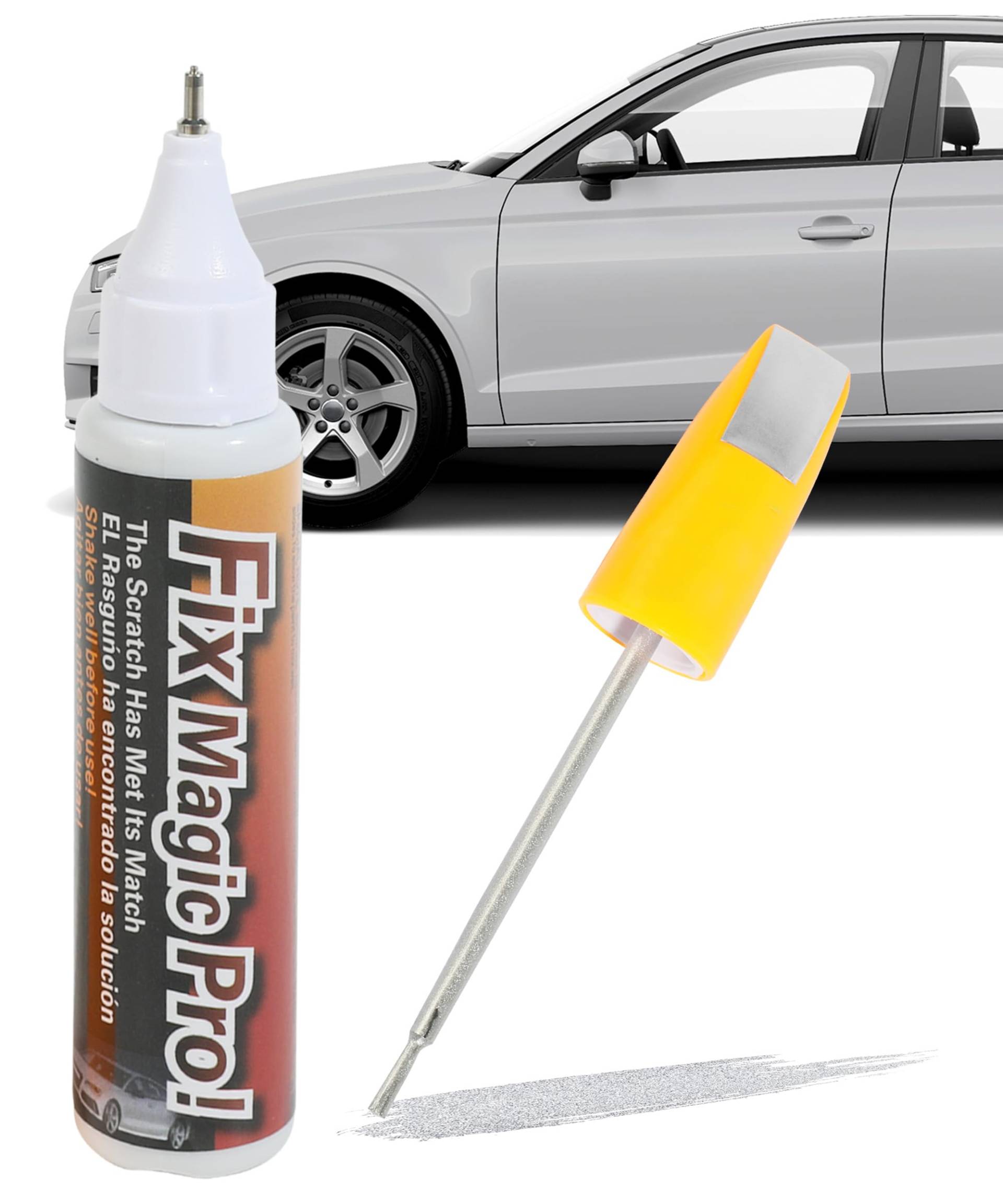 Flaconi Auto Kratzer Entferner,Auto Lackstift,lackstift Auto,Auto Lack Reparatur,Lackstift für Auto,Auto Kratzer Stift,Geeignet für Kratzerreparaturen der Meisten Autos,Motorräder,Anhänger (Silber) von Flaconi