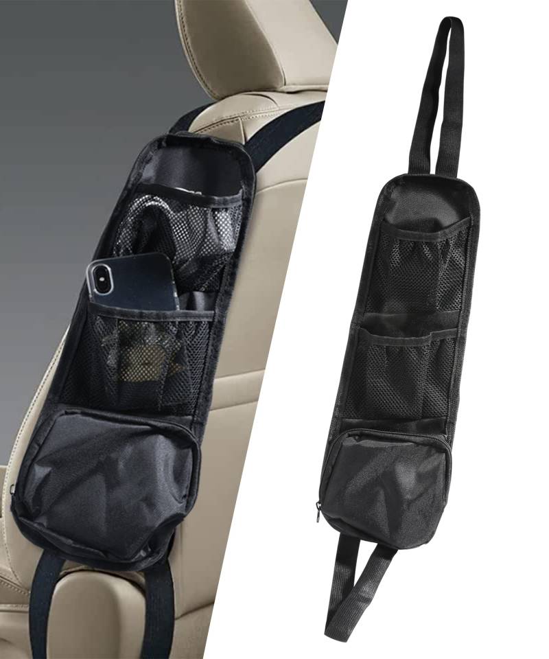 Flaconi Auto Organizer,Sitz Organizer Auto,Auto Zubehör,Auto Organizer Tasche,Auto Aufbewahrung,Auto Sitz Organisation,Multifunktionale Autositz Aufhängetasche mit Mehreren Taschen für LKW,Van,SUV von Flaconi