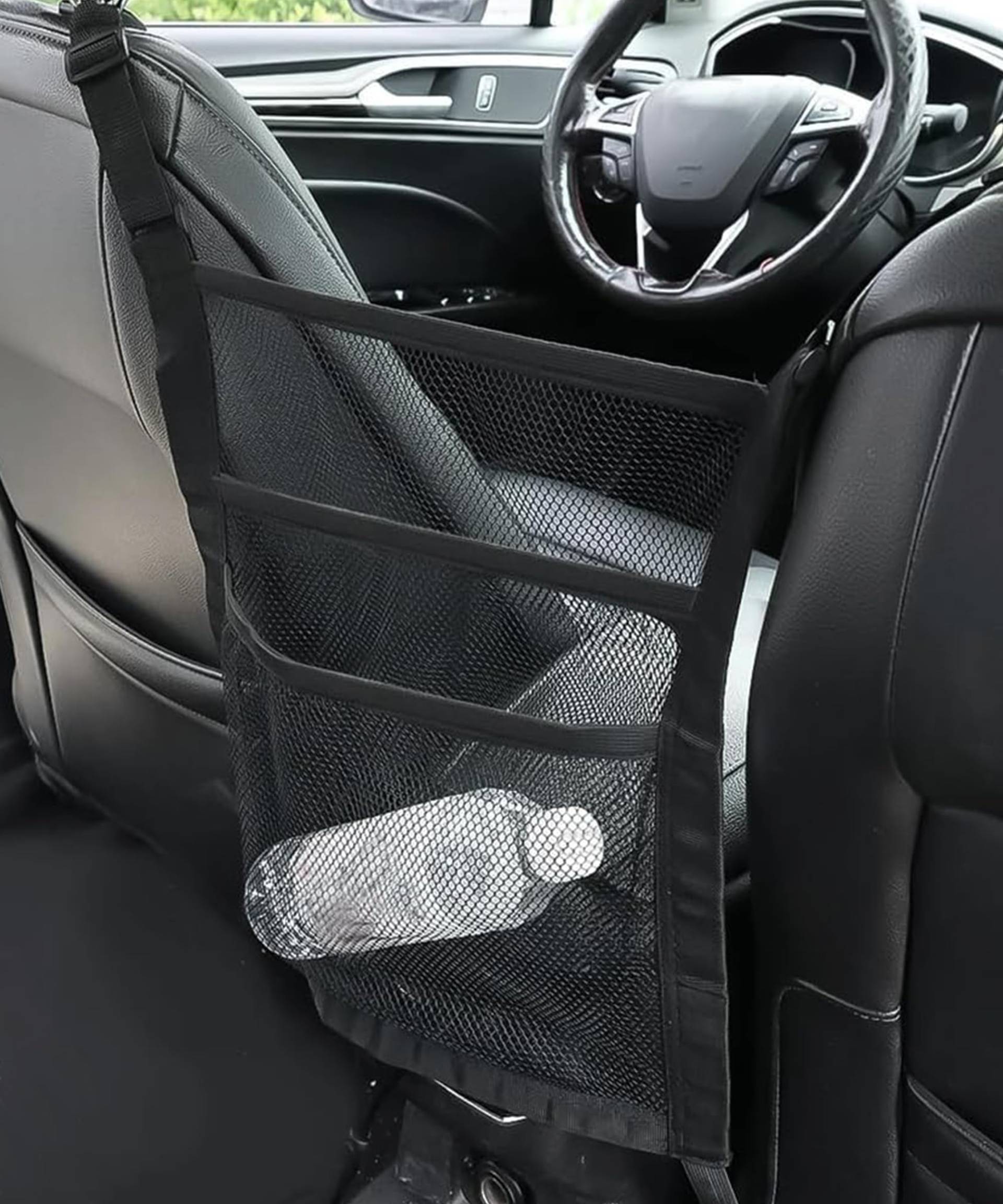 Flaconi Gepäcknetz Auto,Auto Netztasche,Auto Aufbewahrung,Aufbewahrung Auto,Netztasche Auto,Auto Zubehör,Aufbewahrungsnetz,Auto Organizer Zwischen Vordersitzen,Netztasche Auto,für Autos,SUVs und LKWs von Flaconi