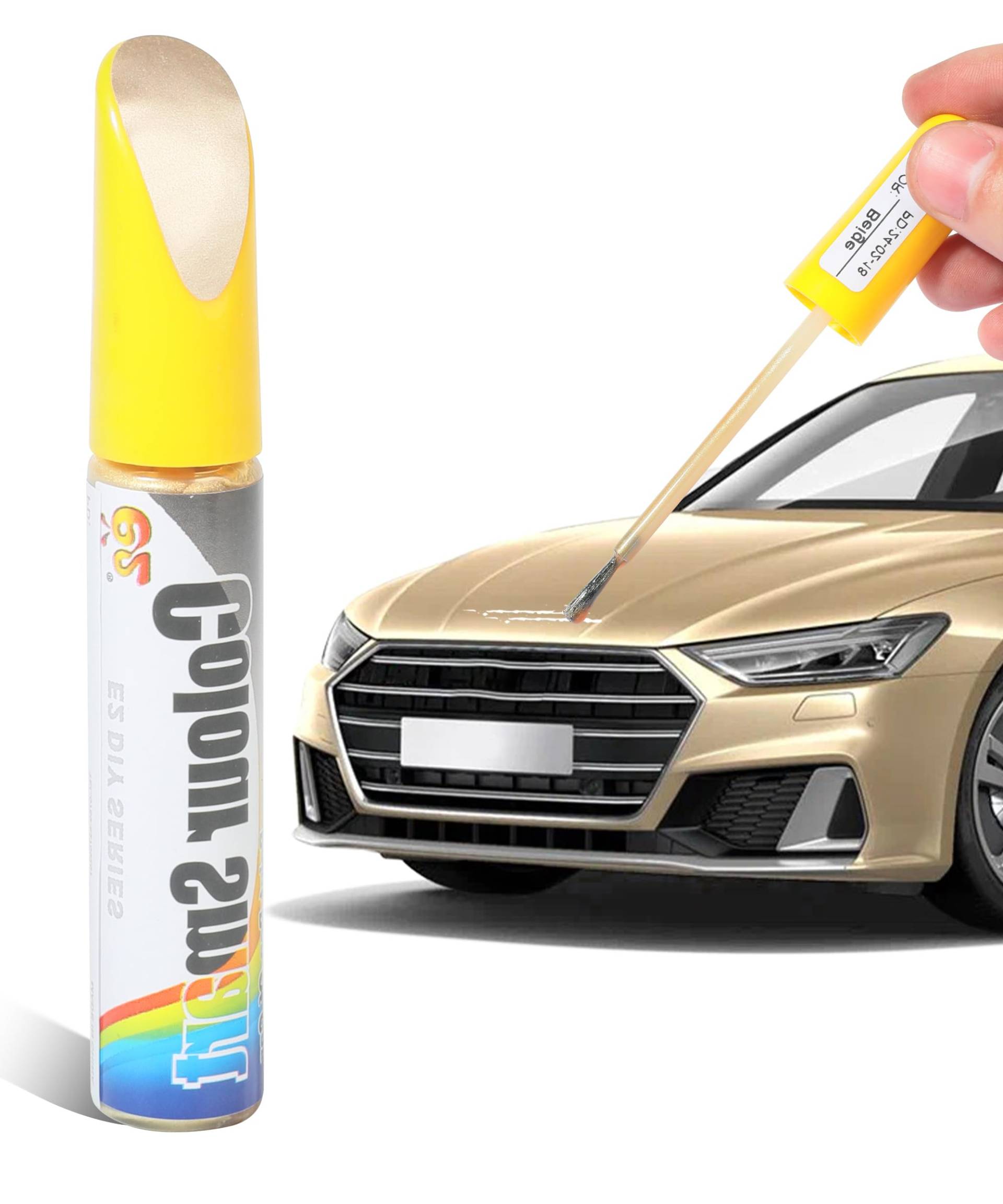 Flaconi Lackstift Auto,Lackstifte Für Auto Kratzer,Autolackstif,Auto Lackstift,Lackstift Auto Lack Reparatur,Auto Kratzer Reparatur Stift,Für Auto Kratzer Reparatur (Gold) von Flaconi